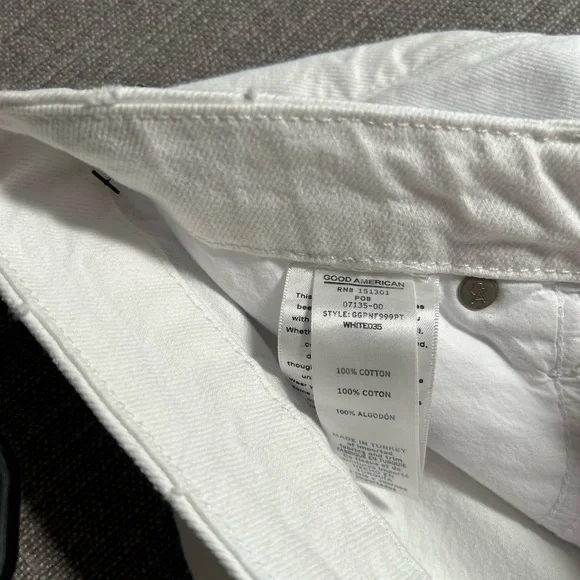 New Good American white Jeans Size 10/30 - Picture 10 of 14